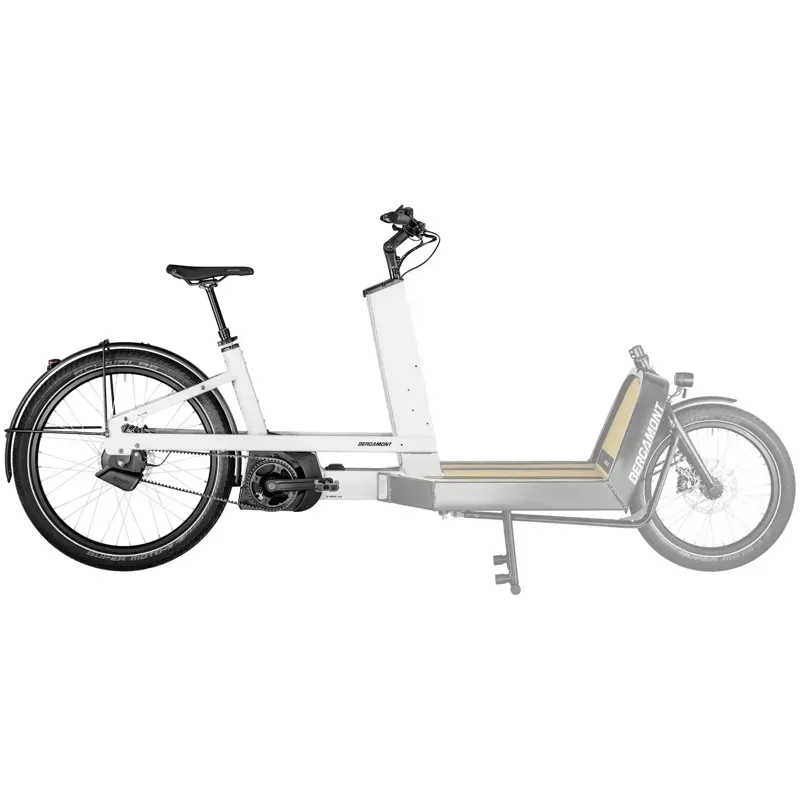 Scott Bergamont E-Cargoville LJ Elite eCargo Bike in Shiny White