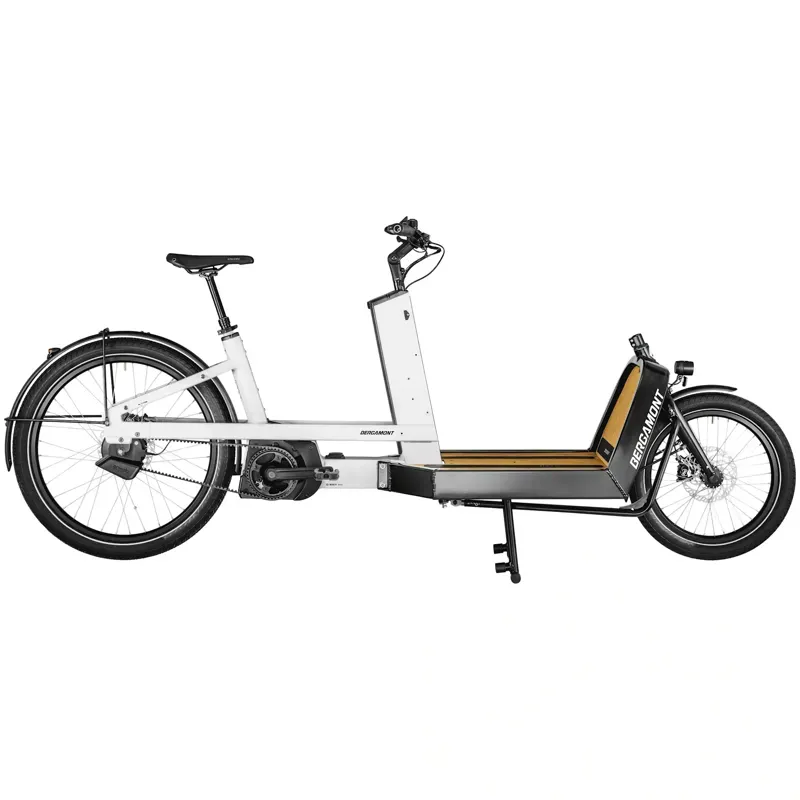 Scott Bergamont E-Cargoville LJ Elite eCargo Bike in Shiny White-1