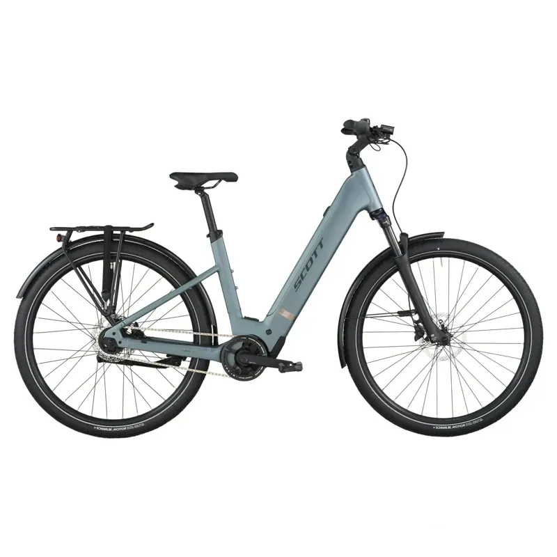 Scott Sub Tour 40 Wave E-Hybrid Bike in Shadow Blue