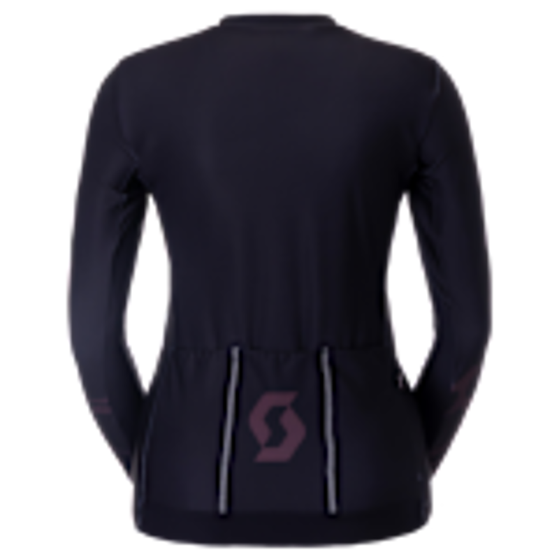Scott Women's Pro Mid Long-Sleeve Jersey in Cocoa Red/Black-1