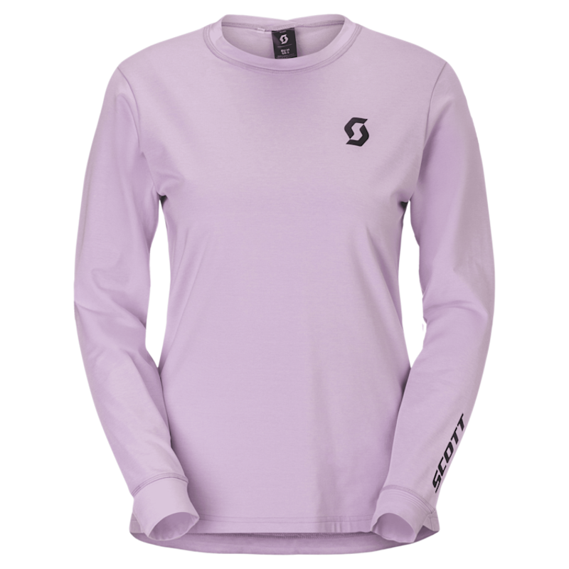 Scott Women's Vertic Pro Mid Long Sleeve T-Shirt in Sherbet Purple
