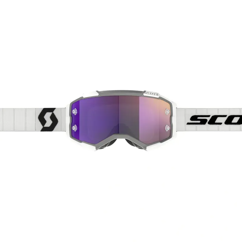 Scott Fury Goggles in White/Black Purple Chrome Works-1
