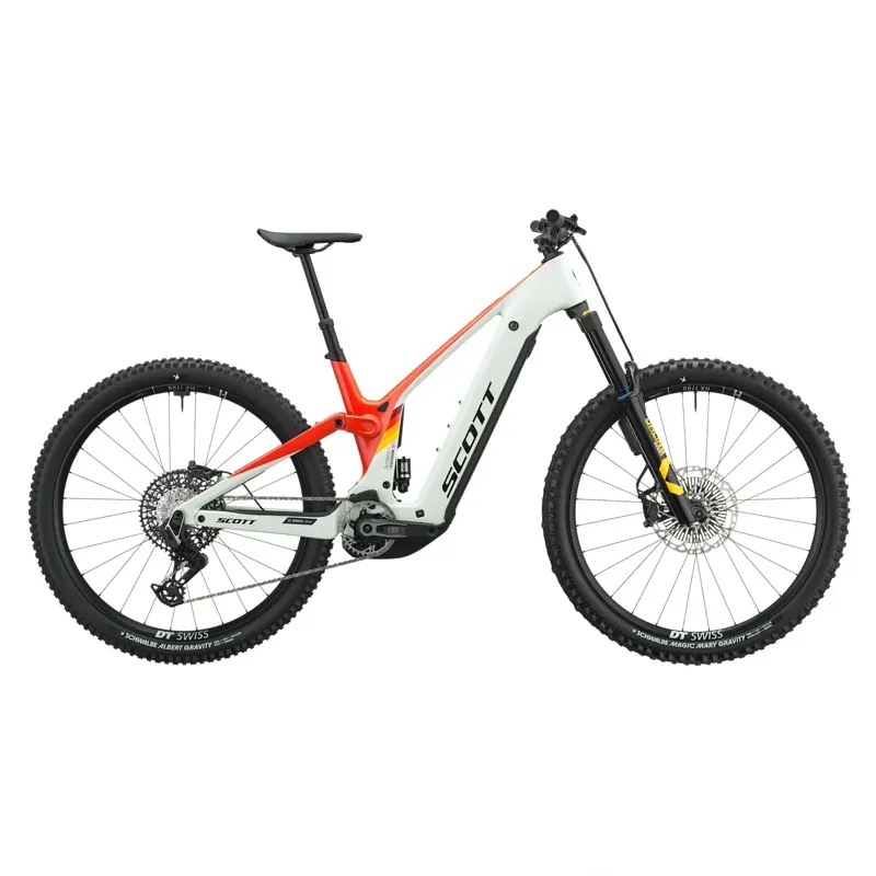 Scott Patron ST Tuned eMountain Bike in Blush White/Rally Red
