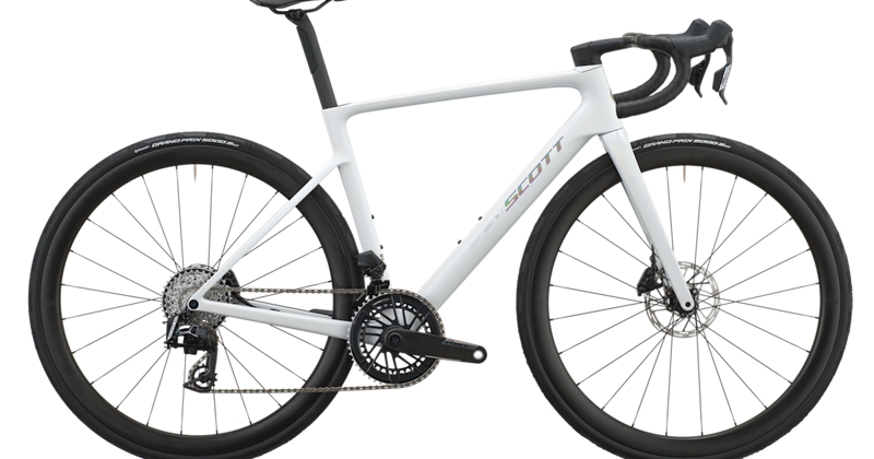 Scott Addict RC Team Road Bike in Rainbow White