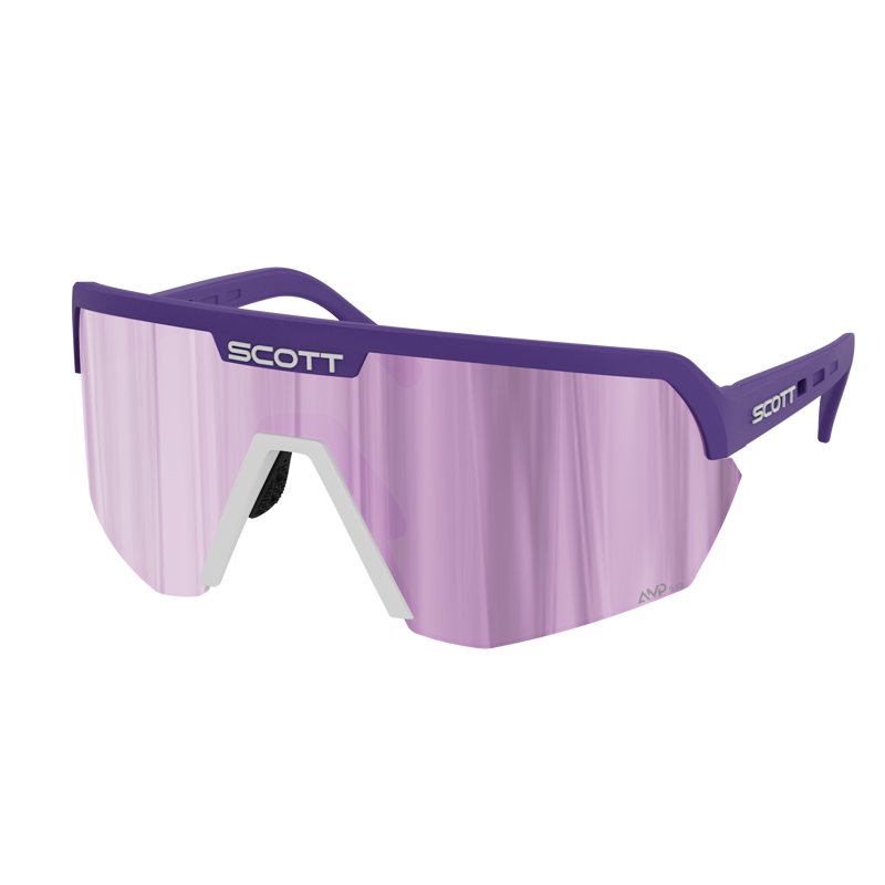 Scott Sport Shield Sunglasses in Vibrant Purple/AMP Lavender Chrome S3