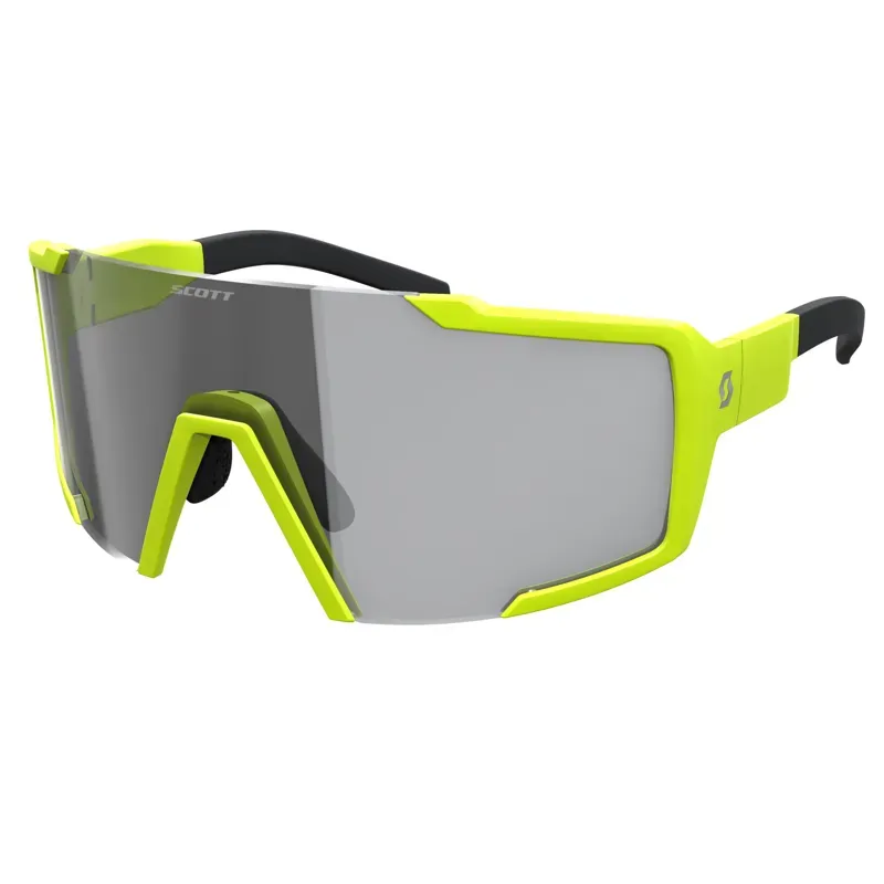 2022 Scott Shield Compact LS Sunglasses in Yellow Matt/Grey LS