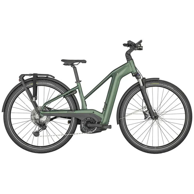 Scott Sub Sport eRIDE 10 Women's Electric Hybrid Bike in Green
