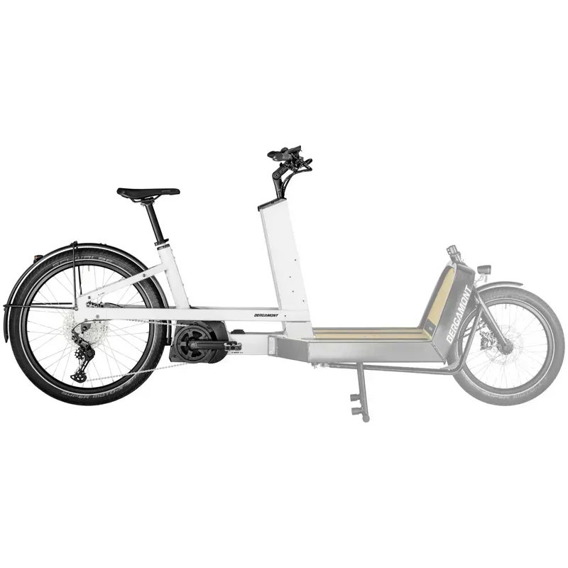 Bergamont E-Cargoville LJ Edition Electric Cargo Bike In Shiny White