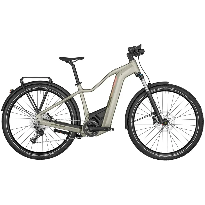 Scott Bergamont E-Revox Pro FMN EQ eMountain Bike in Shiny Creme Silver