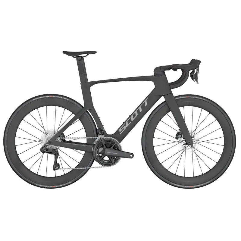 Scott Foil RC 10 Black Road Bike In Carbon Black