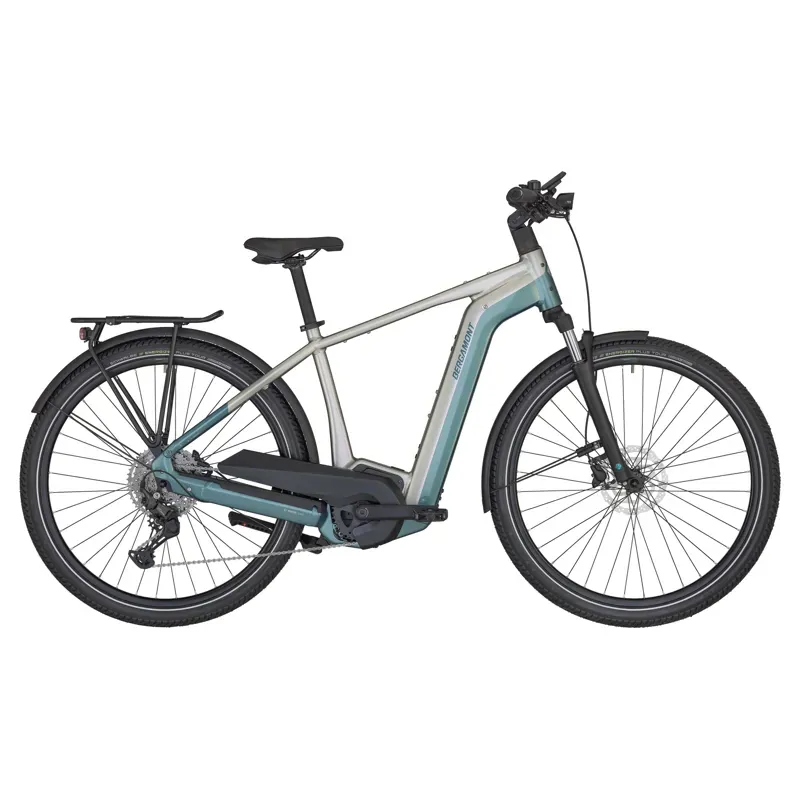 Scott Bergamont E-Horizon LTD Premium Gent eHybrid Bike in White/Blue
