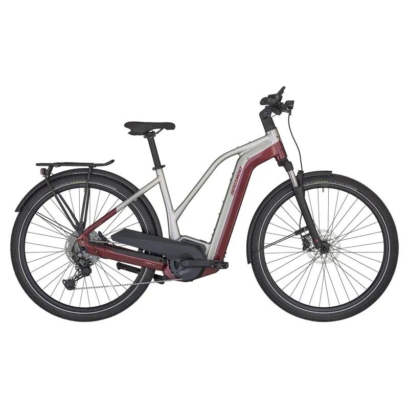 Scott Bergamont E-Horizon LTD Premium Lady eHybrid Bike in White/Red