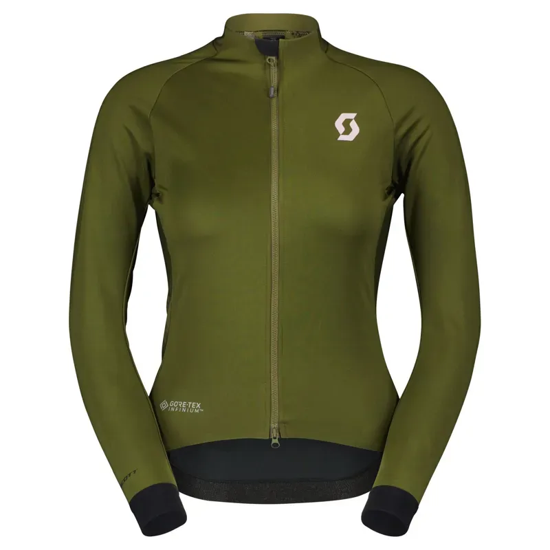 Scott RC Pro Warm GTX Wind Stopper Women's Jacket In Fir Green/Cloud Pink