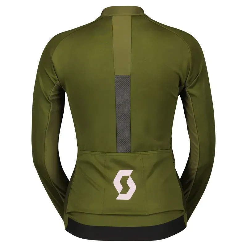 Scott RC Pro Warm GTX Wind Stopper Women's Jacket In Fir Green/Cloud Pink-1