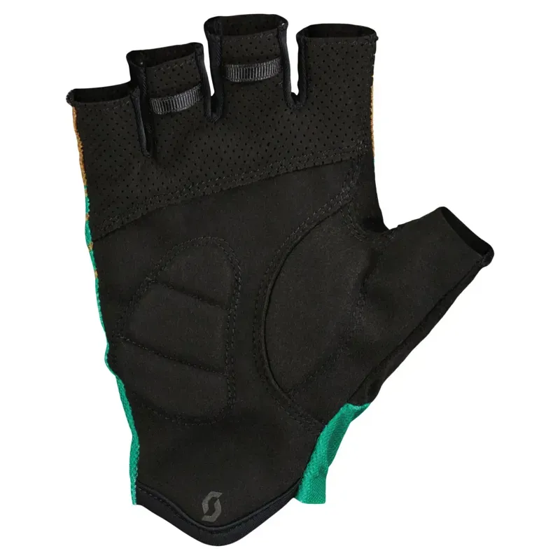 Scott RC Team Short-finger Glove in Bread Brown/Amazon Green-1