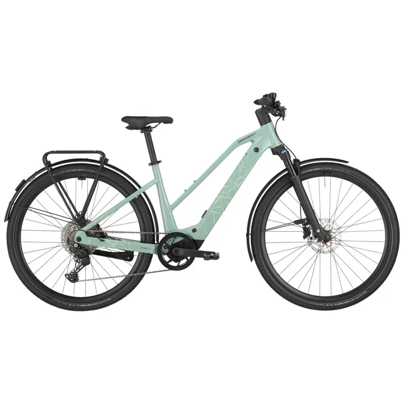 Bergamont Helix 20 Slope Hybrid Bike in Sage Green