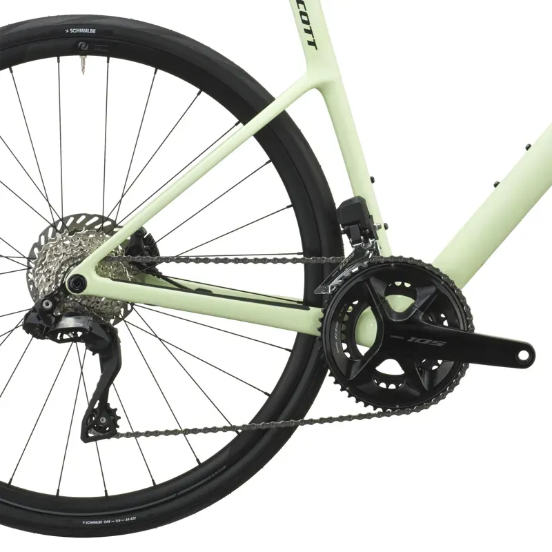 Scott Addict 40 Road Bike in Cream Green-3