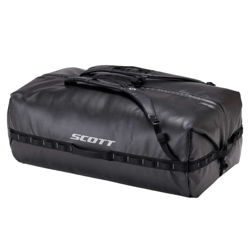 Scott Travel 90 Duffel Bag in Black/Fog Grey-2