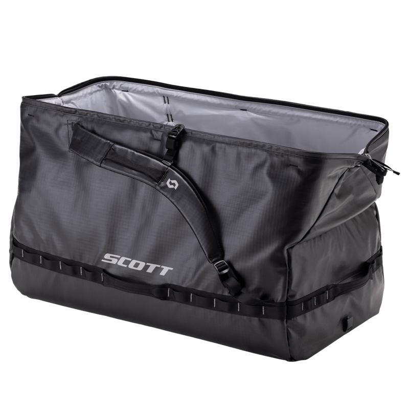 Scott Travel 90 Duffel Bag in Black/Fog Grey-3