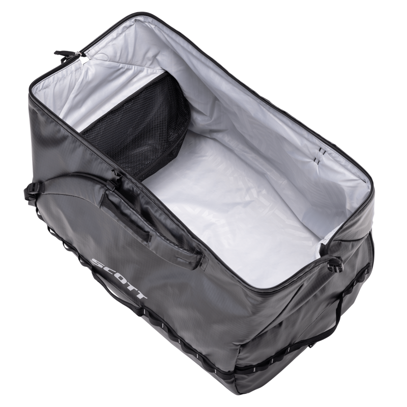 Scott Travel 90 Duffel Bag in Black/Fog Grey-4