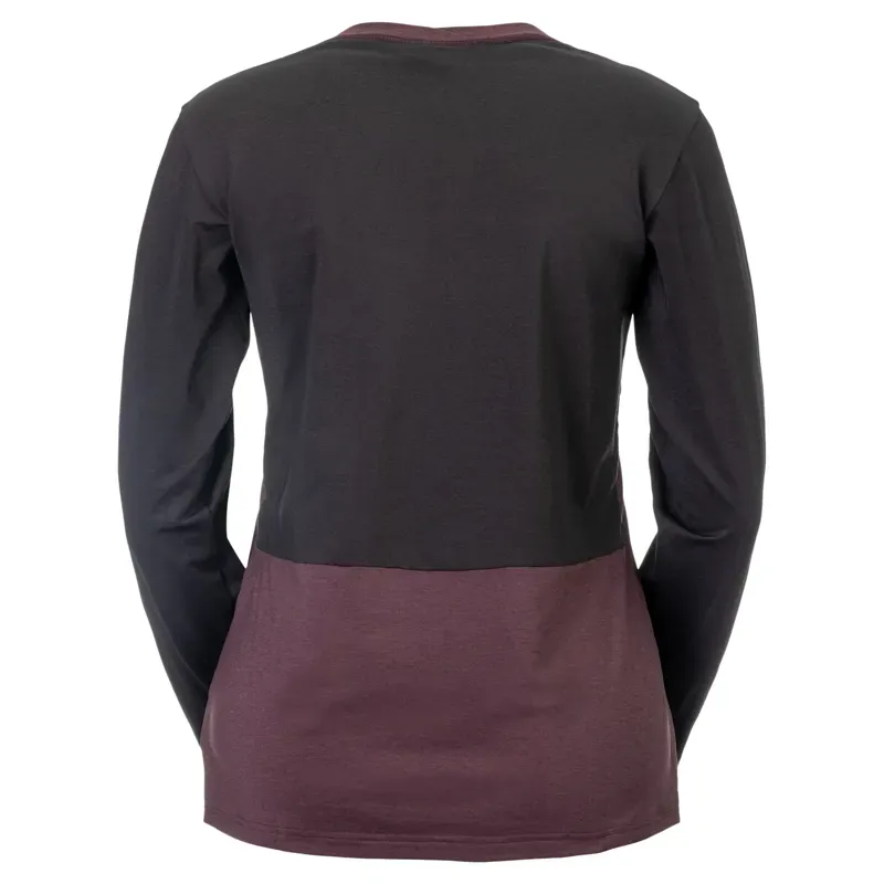 Scott Women's Vertic Pro Mid Long Sleeve T-Shirt in Cocoa Red/Black-1
