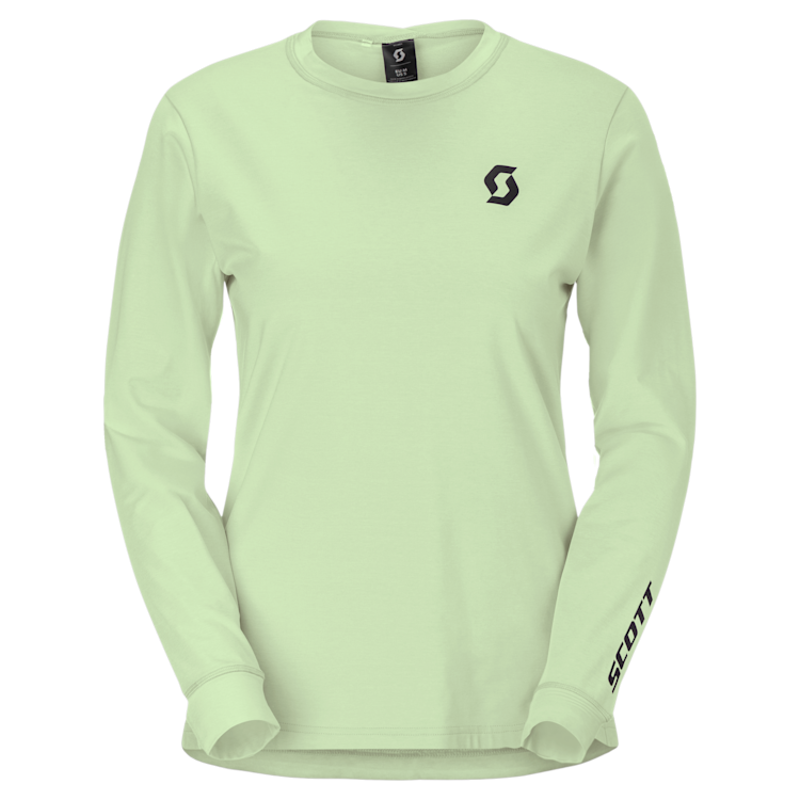 Scott Women's Vertic Pro Mid Long Sleeve T-Shirt in Vapour Green