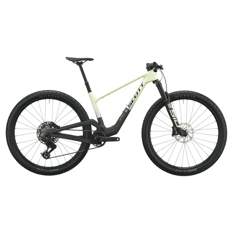 Scott Spark RC Team XC Race Bike in Cream Green/Carbon Black