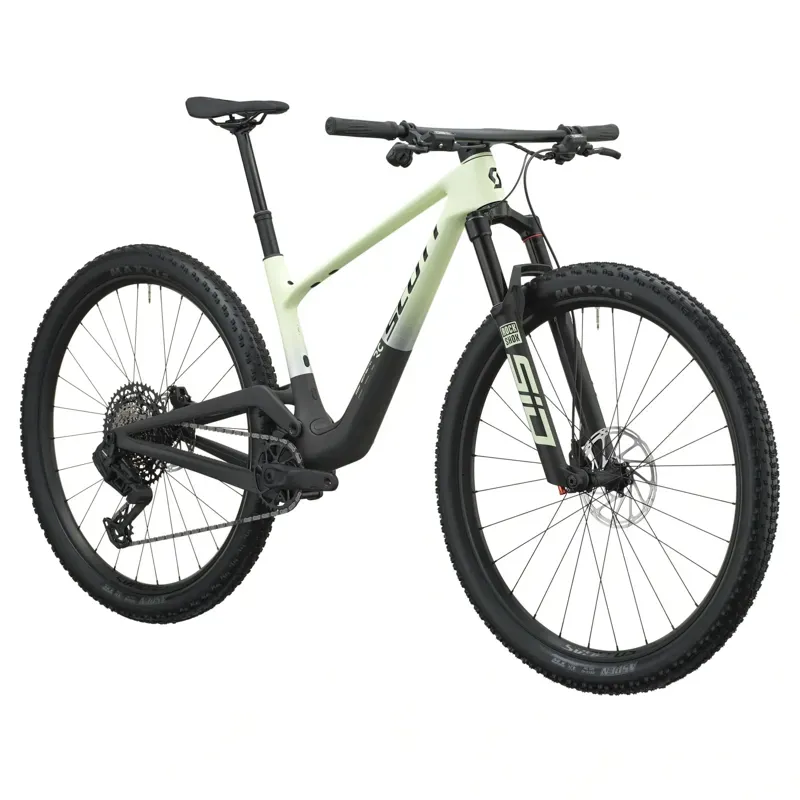 Scott Spark RC Team XC Race Bike in Cream Green/Carbon Black-1
