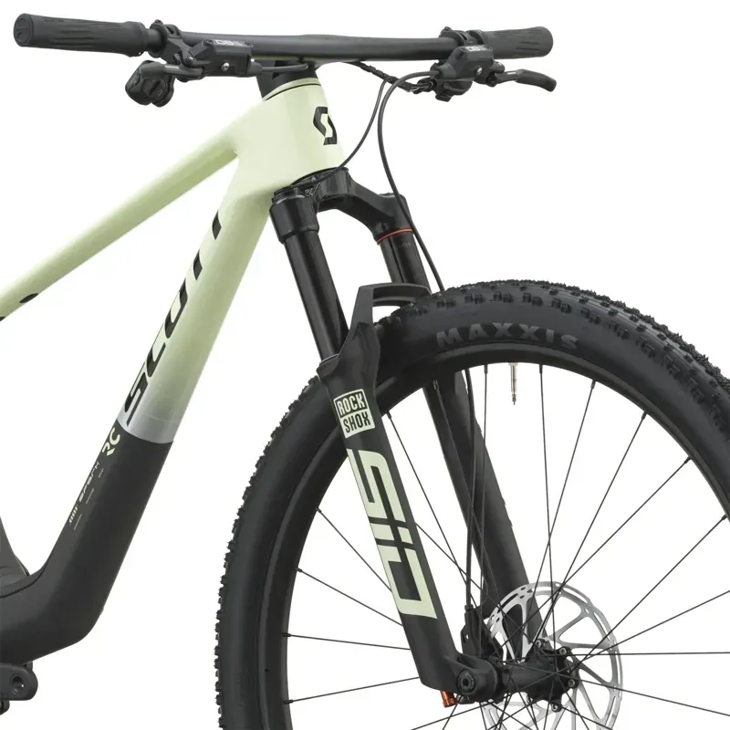 Scott Spark RC Team XC Race Bike in Cream Green/Carbon Black-3