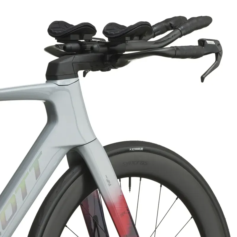 Scott Foil RC TRI Road Bike in Narwal Grey/Gloaming Orange-5