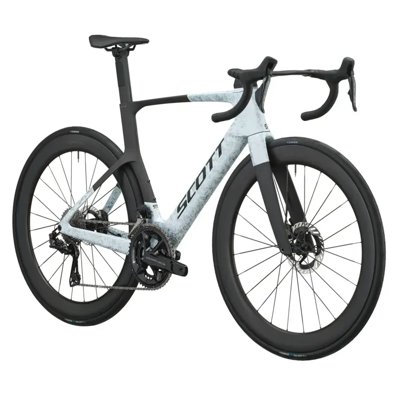 Scott Foil RC Pro Road Bike in Rush White/Carbon Black-1