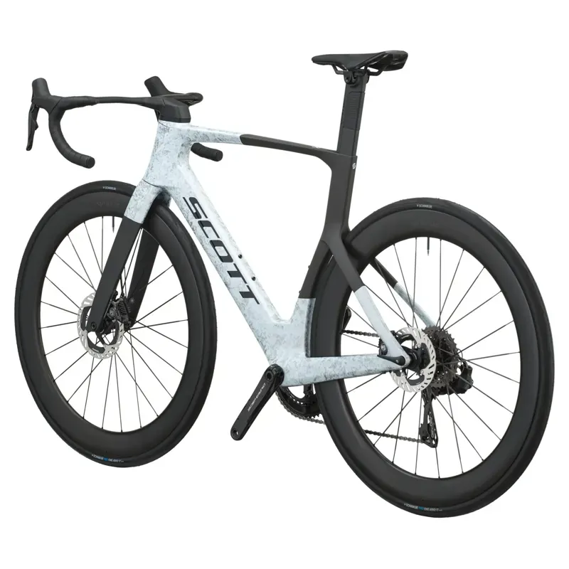 Scott Foil RC Pro Road Bike in Rush White/Carbon Black-2