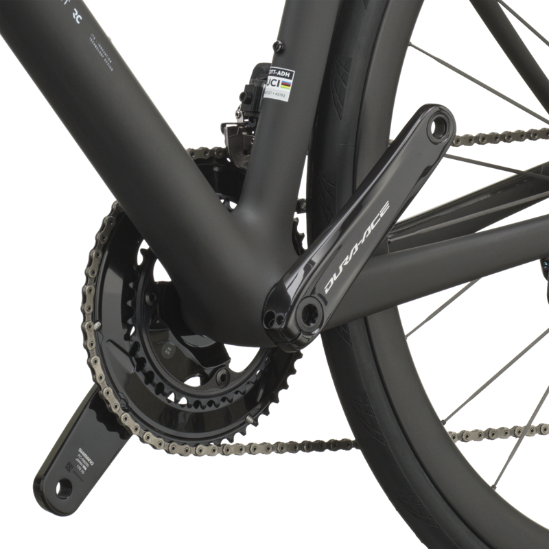 Scott Addict RC Pro Road Bike in Rush White/Carbon Black-5