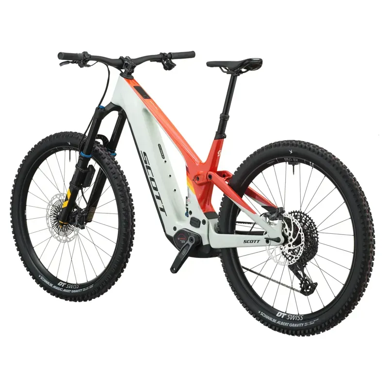 Scott Patron ST Tuned eMountain Bike in Blush White/Rally Red-2