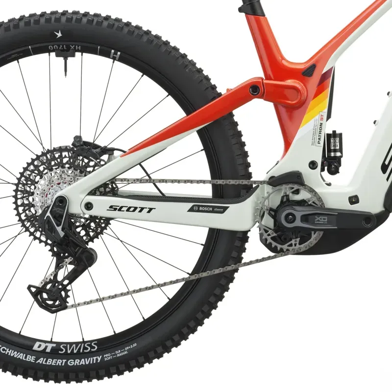 Scott Patron ST Tuned eMountain Bike in Blush White/Rally Red-3