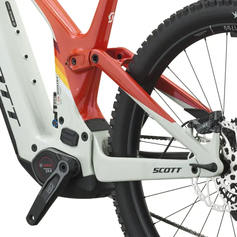 Scott Patron ST Tuned eMountain Bike in Blush White/Rally Red-7