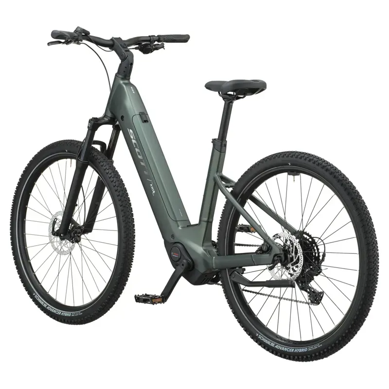 Scott Axis 40 Wave E-Hybrid Bike in Kelp Green-2