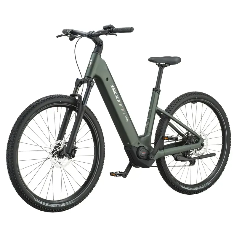 Scott Axis 40 Wave E-Hybrid Bike in Kelp Green-3