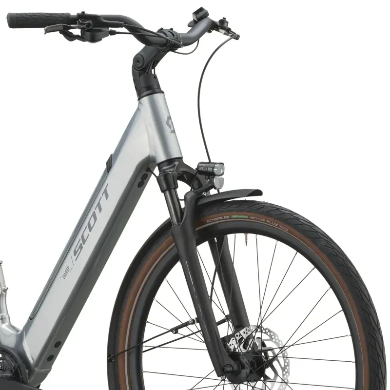 Scott Sweep 20 Wave E-Hybrid Bike in Chrome Silver-3