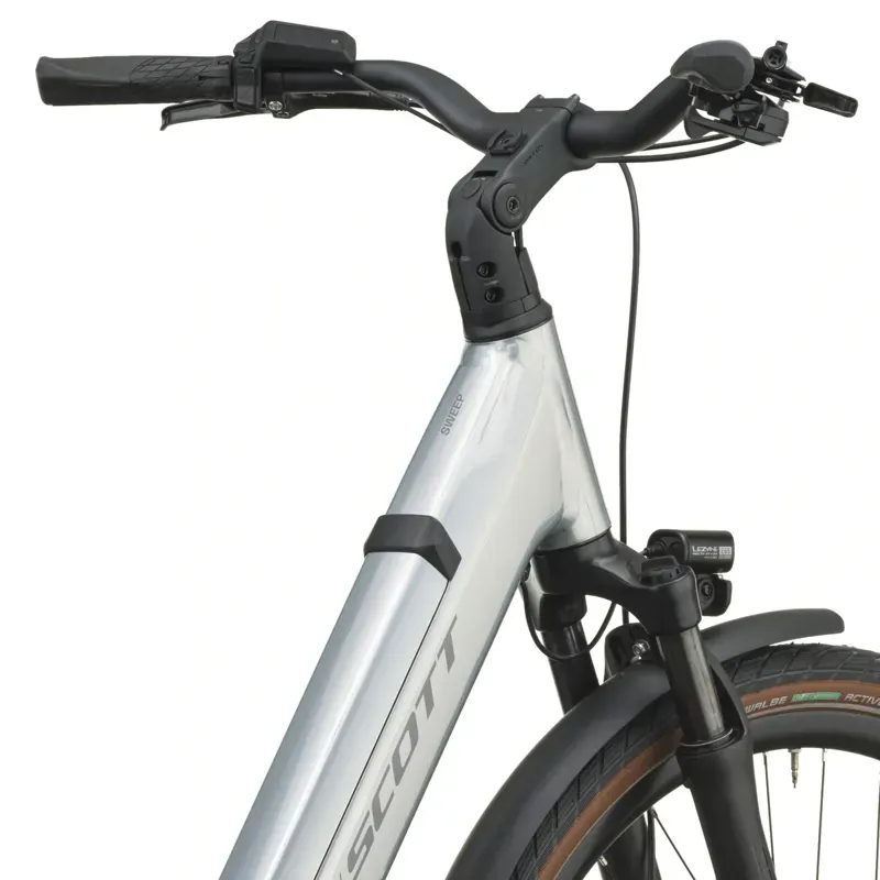 Scott Sweep 20 Wave E-Hybrid Bike in Chrome Silver-4