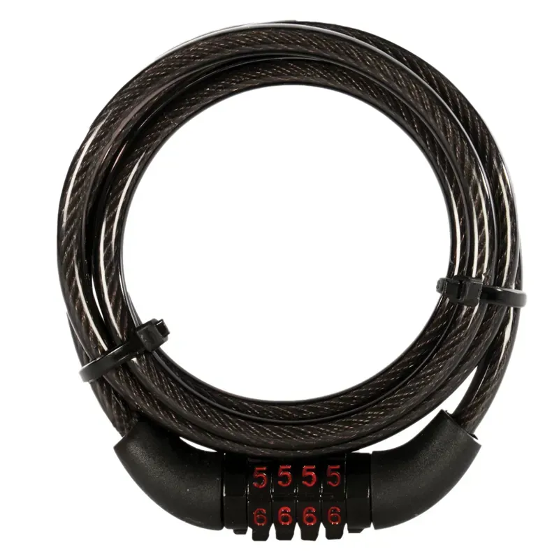 Oxford Combi 6mm X 1500mm Combination Lock in Black