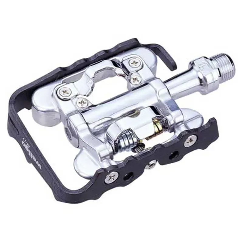 Wellgo C002B Trekking SPD Shim Compat Pedal w/Sealed Bearing in Silver