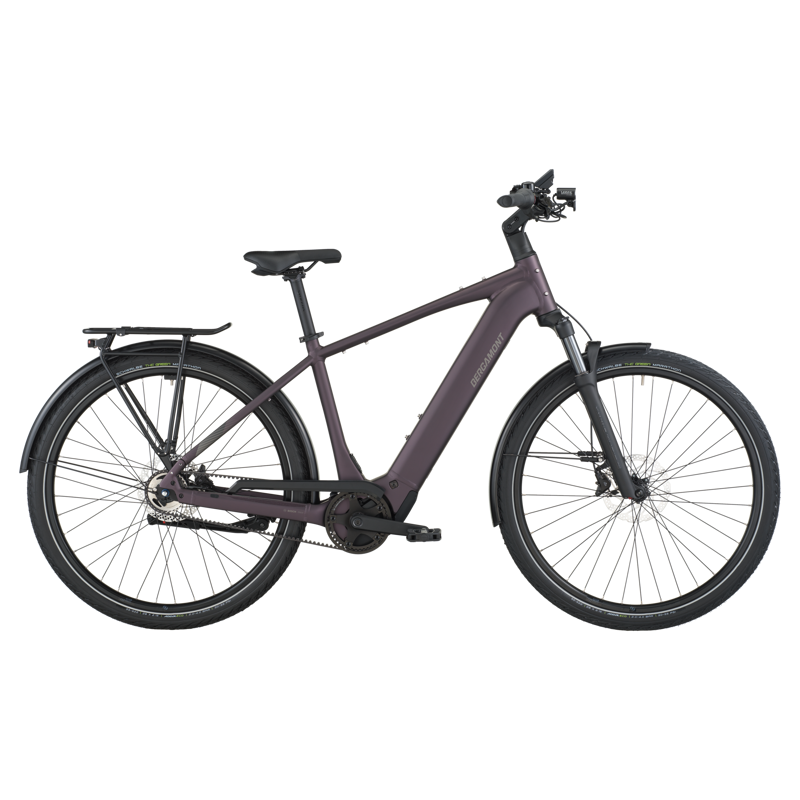 Bergamont E-Horizon Tour 10 Belt E-Trekking Bike in Dusky Purple