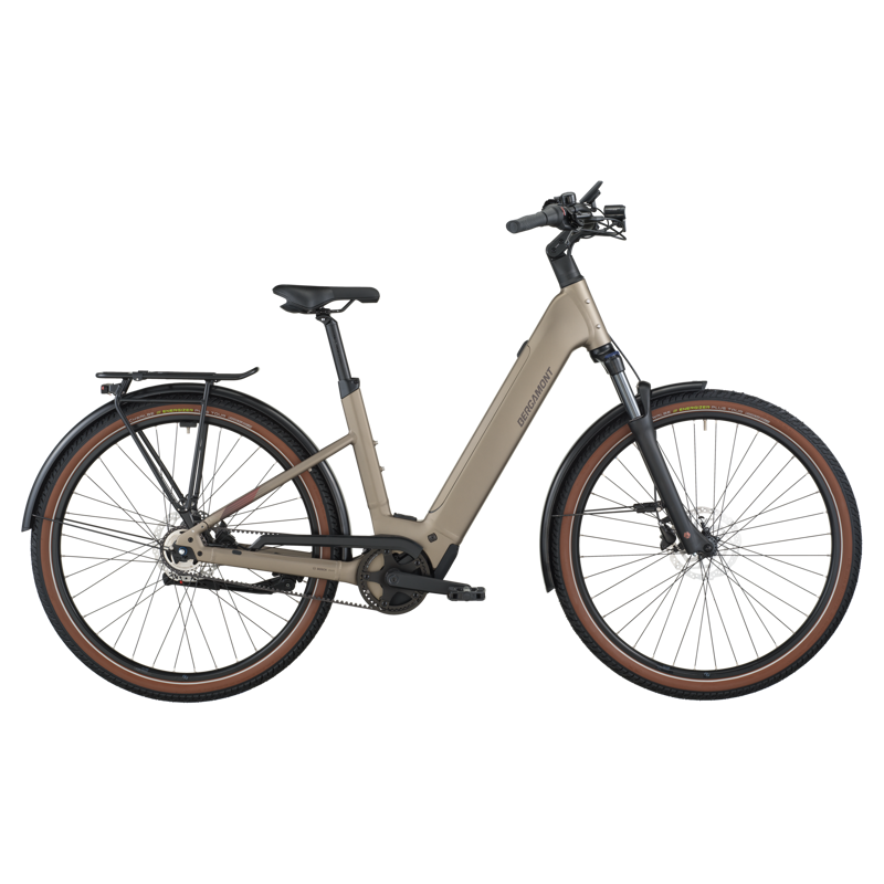 Bergamont E-Horizon Tour 20 Belt Wave E-Bike in Warm Silver