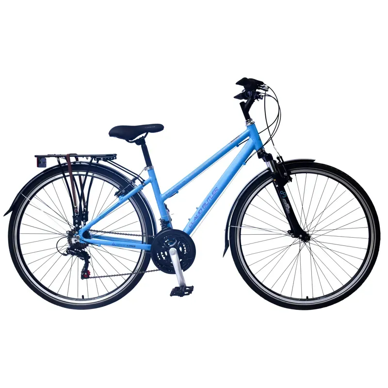 Claud Butler Explorer 1.0 EQ Low Step Hybrid Bike in Blue