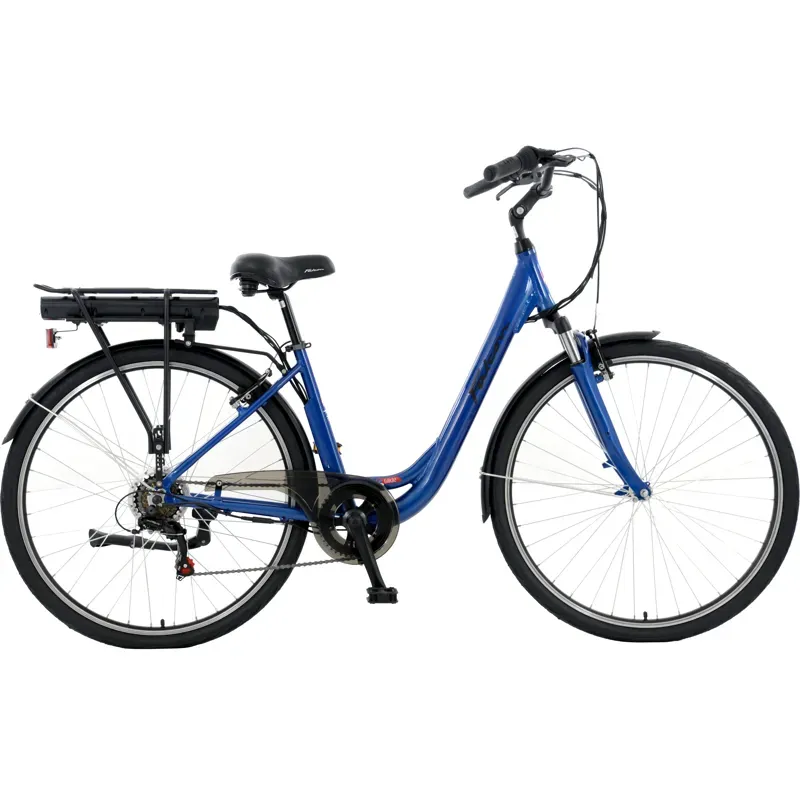Falcon Glide 700c Electric Hybrid Bike in Blue