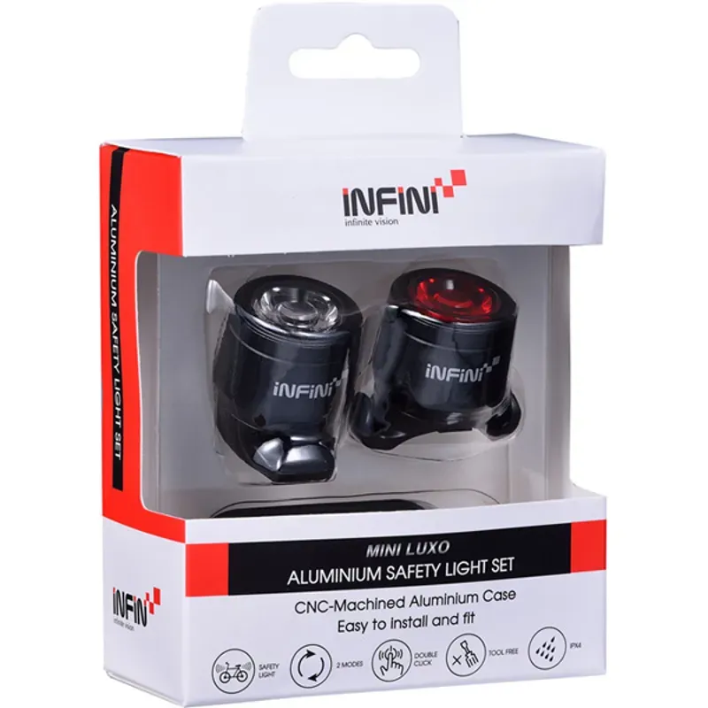 Infini Mini-Luxo USB Twin Pack Lightset in Black