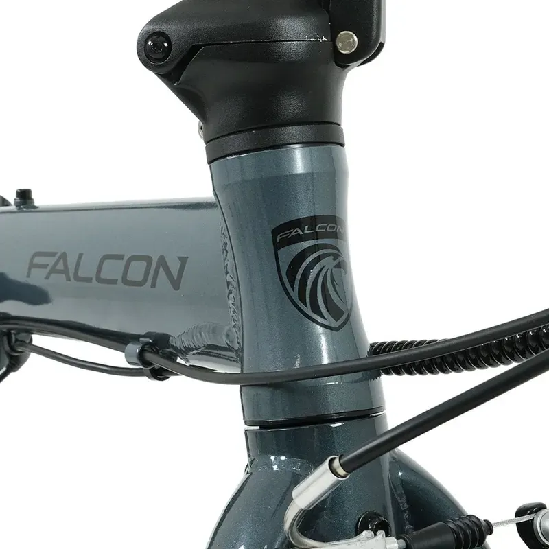 Falcon Compact Electric Folding Bike in Grey-10