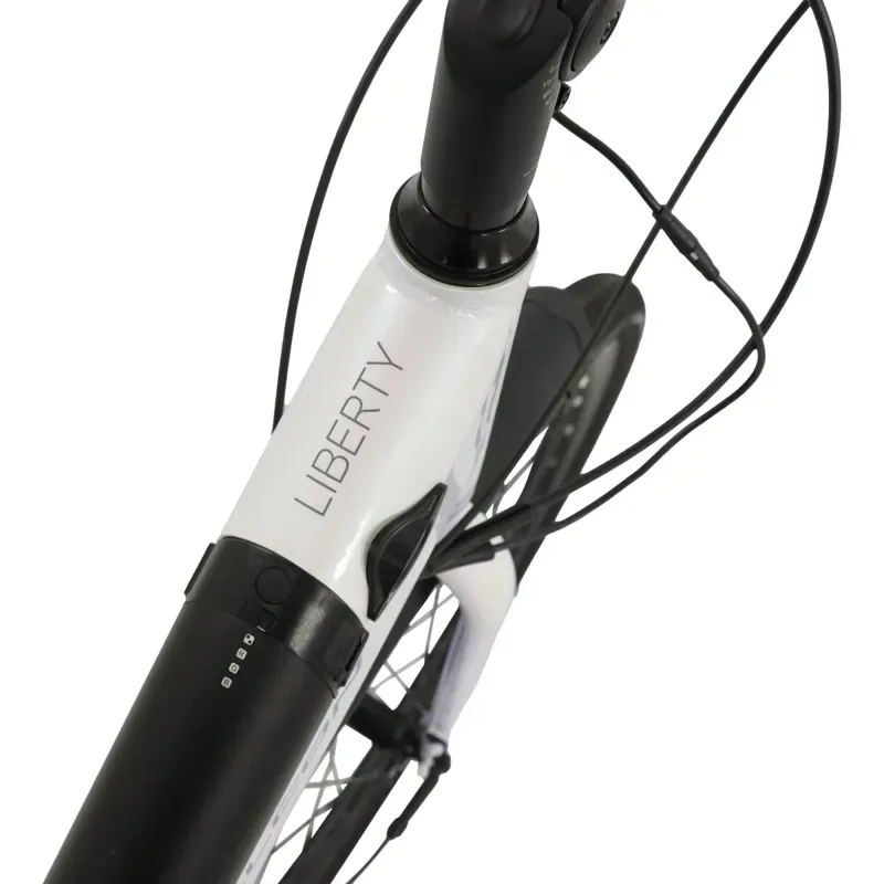Falcon Liberty Low Step Electric Hybrid Bike in Off-White-3