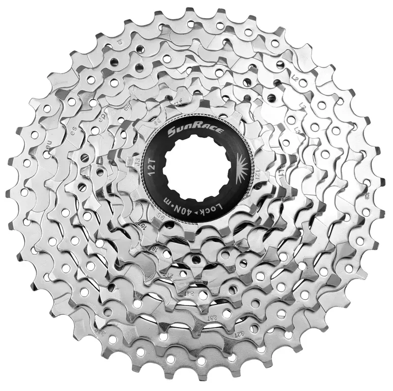 Sunrace and Sturmey Archer 11-32t 9 Speed MTB Cassette in Silver